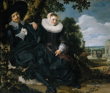  neerlandais - Portrait d’Isaac Massa en Beatrix van der Laen Siècle d’or Frans Hals